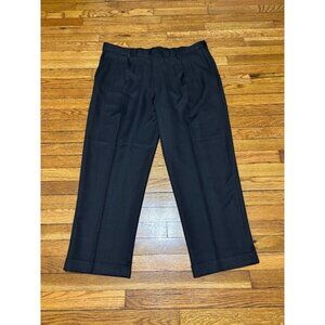 Haggar Mens Smart Fiber Dress Pants Sz 42x29 Gray Classic Fit Comfort Waist NWT